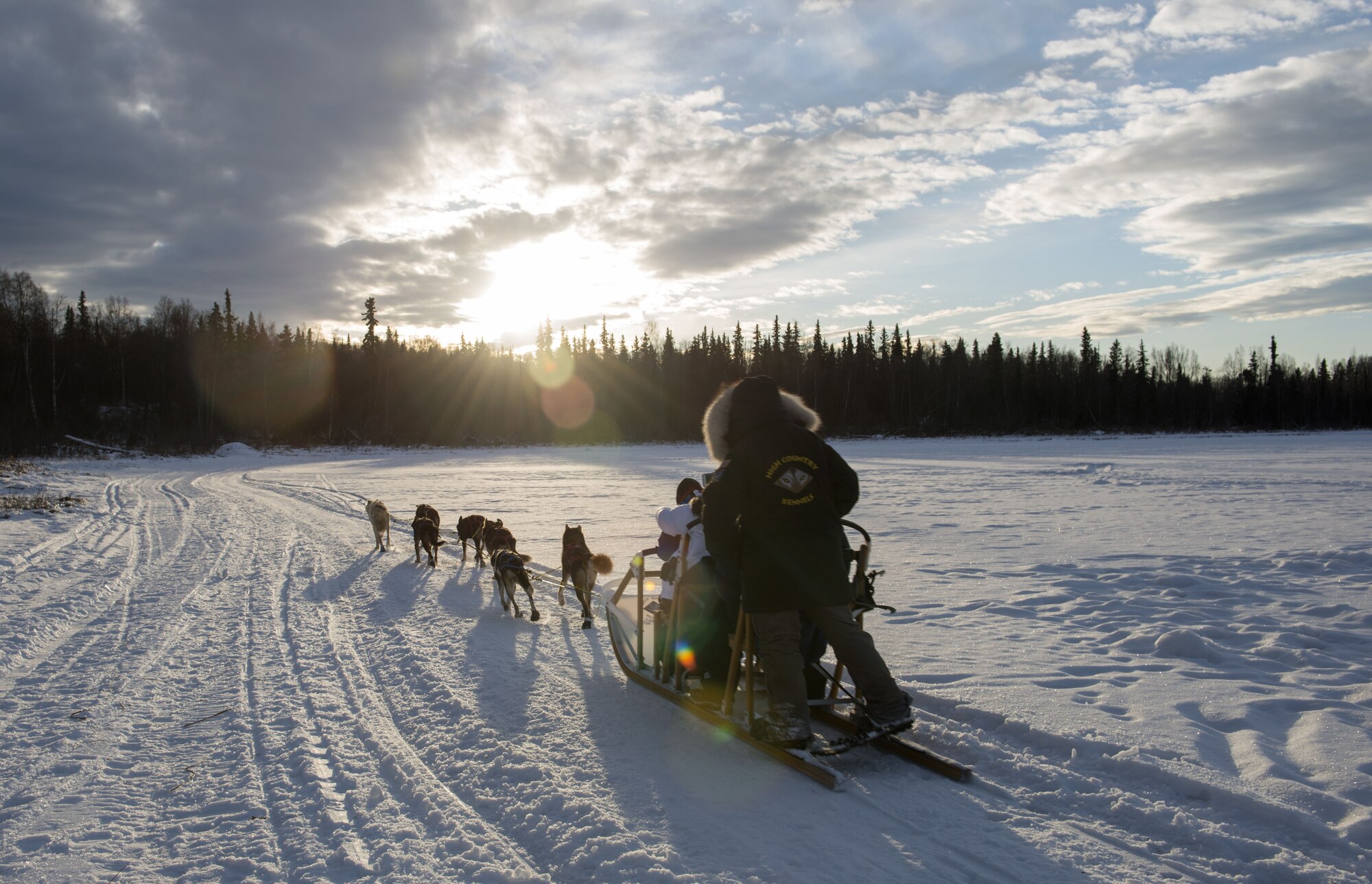 Sled rides at Hillberg Ski Area