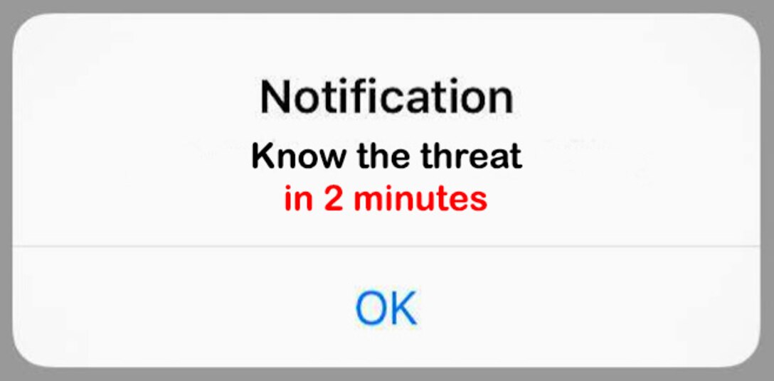 Illustration of alert notification.