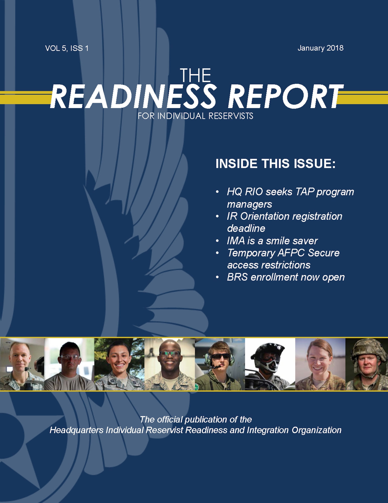 The Readiness Report, Vol. 5, Iss. 1, Cover