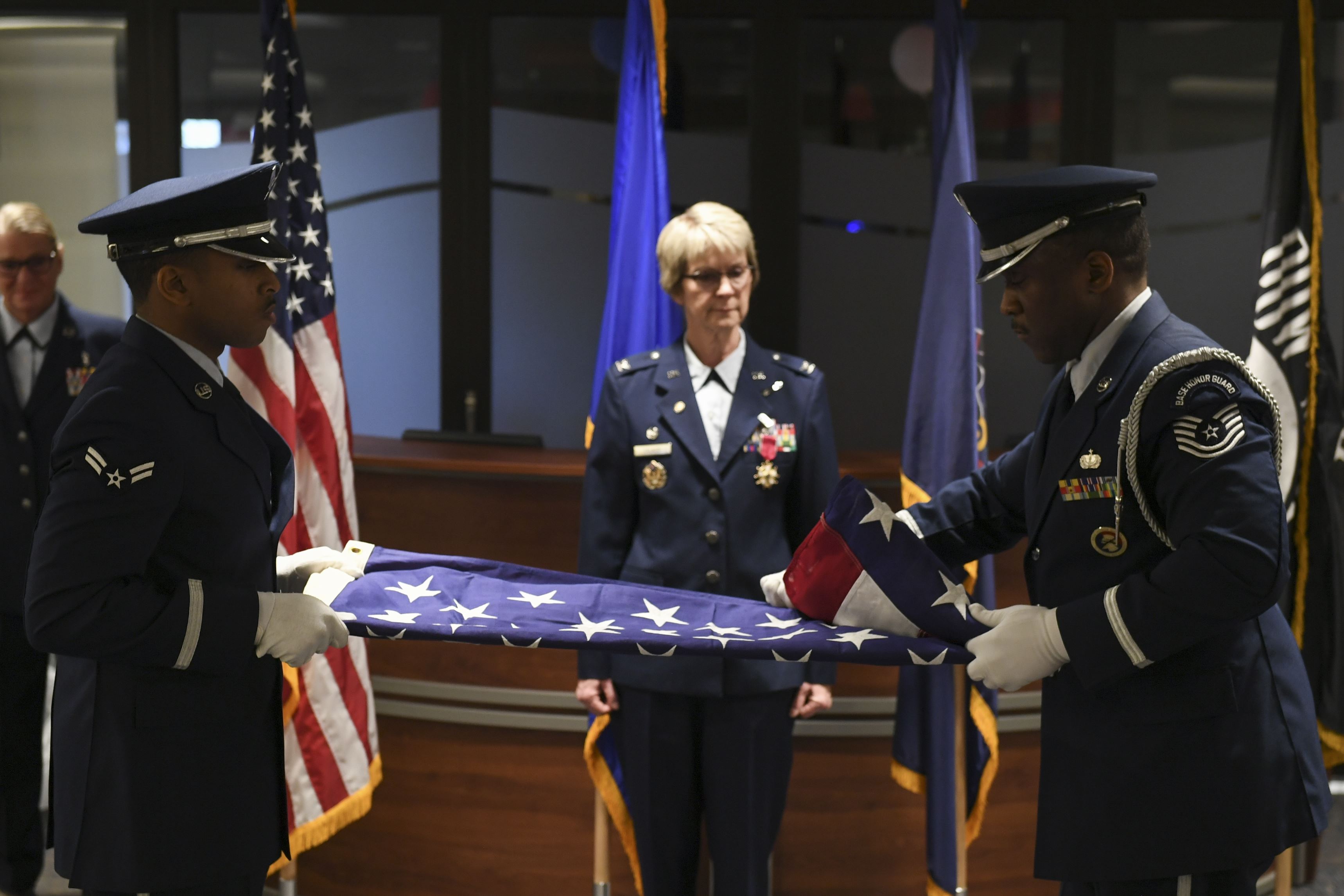 Retirement flag folding deals ceremony