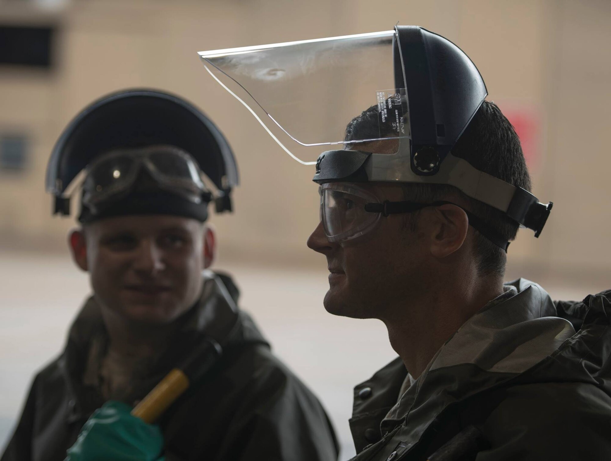 33rd commander helps clean flagship