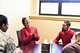 Laura Hyten speaks with counselors and leaders at the Malmstrom Air Force Base resiliency center in Montana, Jan. 17, 2018. Mrs. Hyten is married to U.S. Air Force Gen. John Hyten (not pictured), commander of U.S. Strategic Command (USSTRATCOM). While there, Gen. and Mrs. Hyten met with base leaders and airmen to thank them for their support to USSTRATCOM’s deterrence mission. She also toured facilities at the base, including the maintenance bay and community center. (U.S. Air Force photo by Kiersten McCutchan)
