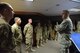 U.S. Air Force Gen. John Hyten, commander of U.S. Strategic Command (USSTRATCOM), speaks with airmen at a missile alert facility near Simms, Mont., Jan. 16, 2018.