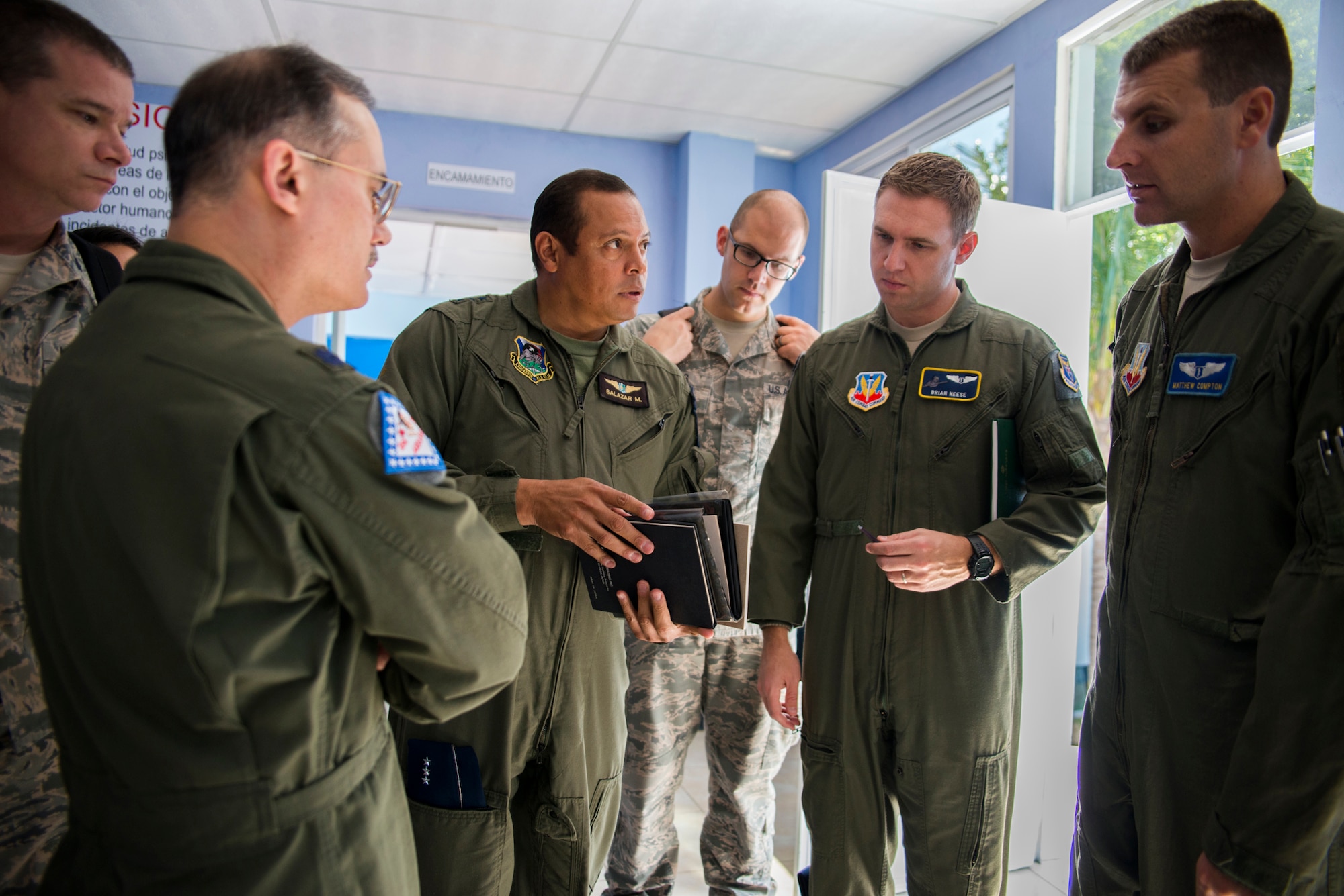 U.S. Air Force Flight Medicine International Health Specialists (IHSs) worked with the Guatemalan air force build and develop their Flight Medicine Clinic in Guatemala City, Guatemala, January 2015. IHSs often engage in subject matter expert exchanges to build strong partnerships with such countries as Guatemala. (U.S. Air Force photo)