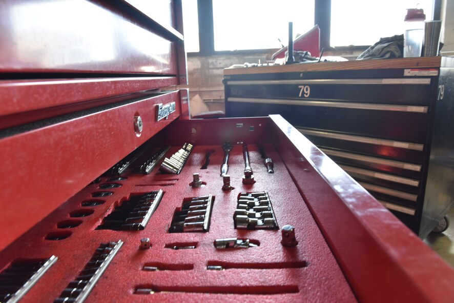 Members of the 509th Logistics Readiness Squadron (LRS) vehicle maintenance shop, perform various mechanical
repairs throughout the shop at Whiteman Air Force Base, Mo., Jan. 17, 2018.