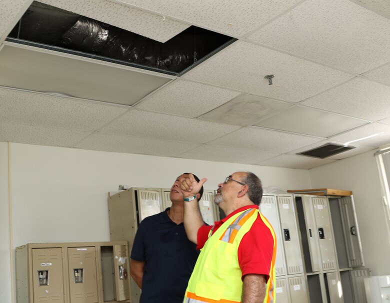 Alfredo Rodriguez, a U.S. Army Corps of Engineers civil engineer from the Walla Walla District’s Hydrology and Hydraulics Branch, works with the Critical Public Facility team Dec. 4, 2017, assessing a Juvenile Detention Center in Bayamon, Puerto Rico. The team continues to conduct infrastructure assessments for municipal facilities.