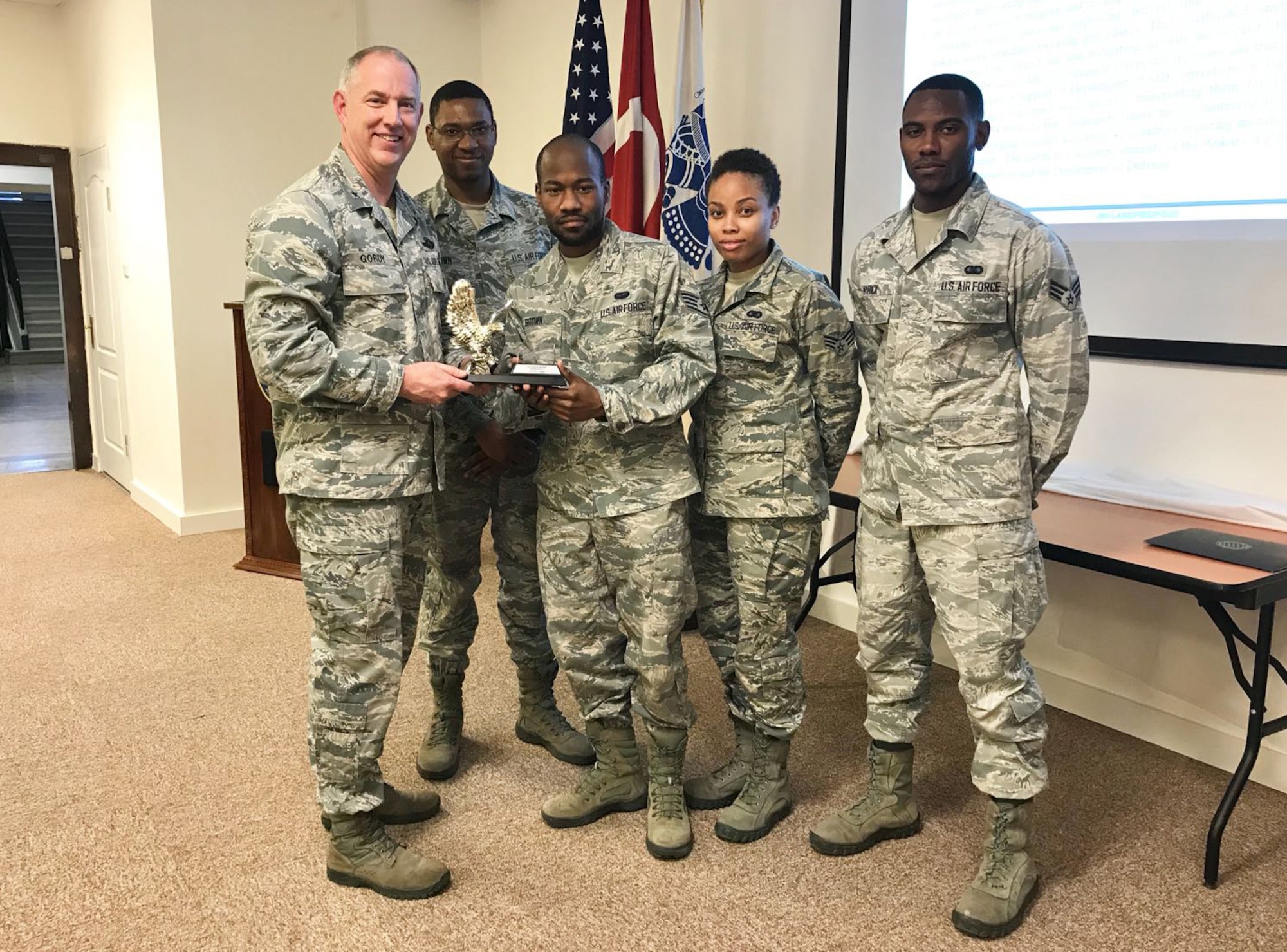 Members of the 717th Air Base Squadron post office won the 2017 Team DOD Award for Ankara.