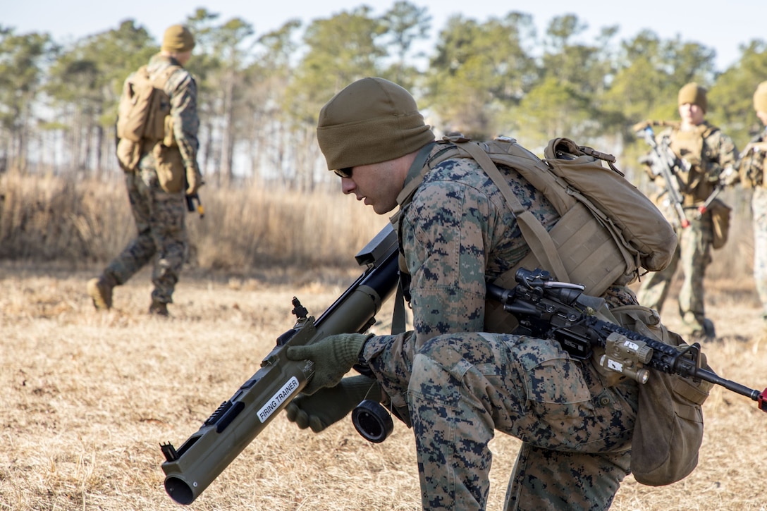 Marines conducted live-fire ranges where they rehearsed rocket battle drills and fire team attacks.