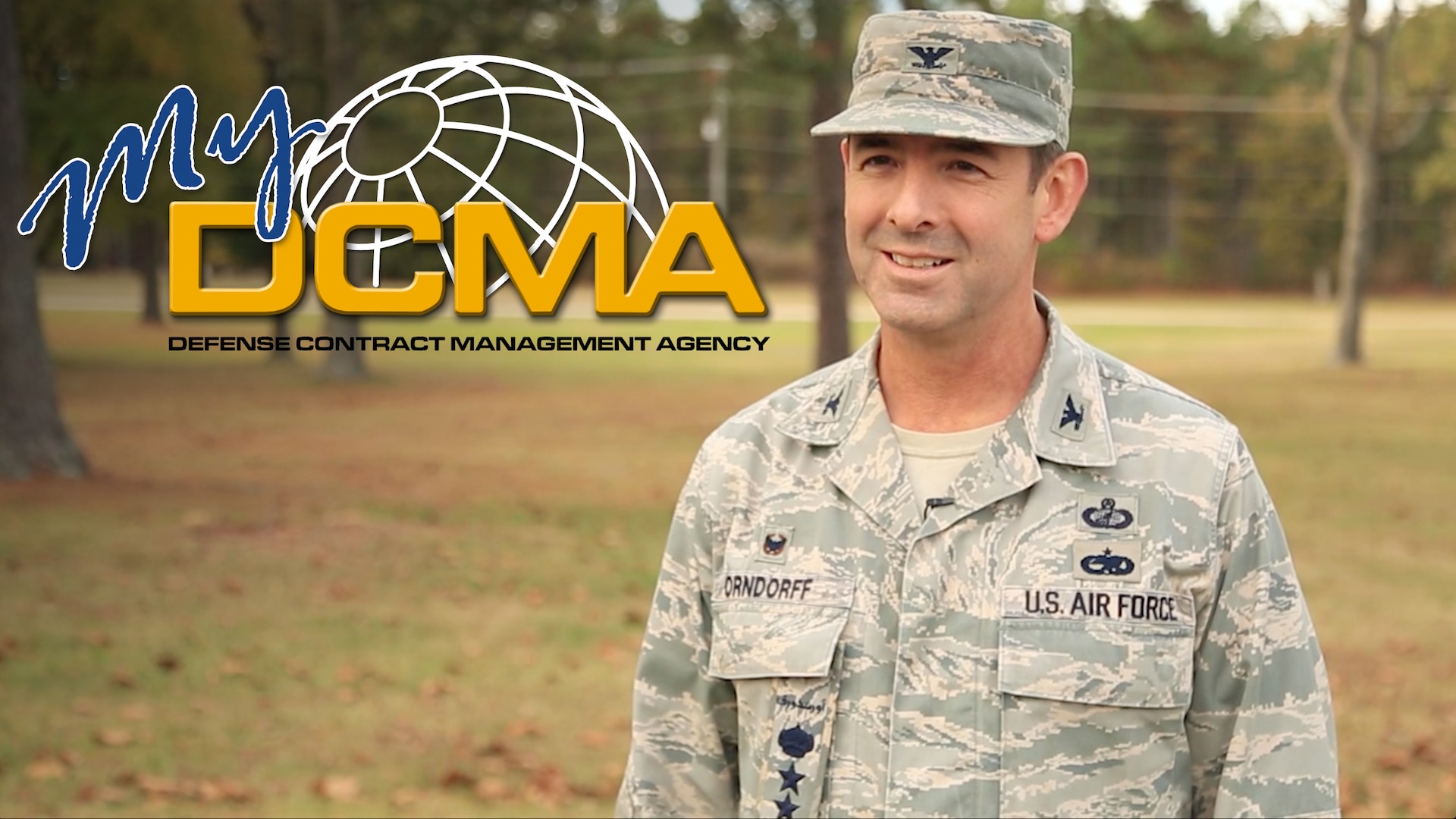 My DCMA is an opportunity to hear directly from the Defense Contract Management Agency's experienced and diverse workforce about what being a part of the national defense team means to them. Featured in this edition is Air Force Col. Louis Orndorff, the commander of DCMA Middle East. Col. Orndorff discusses his team's mission with Foreign Military Sales and its importance to our US warfighters and foreign partners for security cooperation and stability efforts in the Middle East