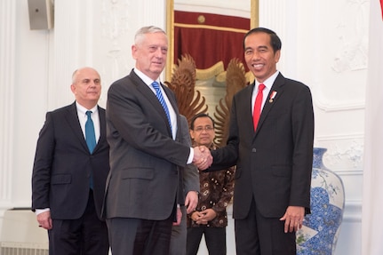 Secretary Mattis En Route to Indonesia