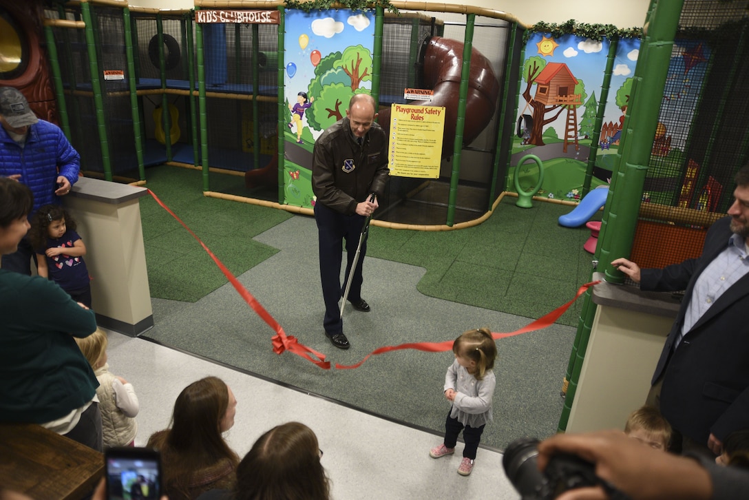 Col. Teichert opens indoor- playground