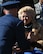 U.S. Air Force Col. Daniel Lasica, 20th Fighter Wing commander, presents Jacqueline Heckel with a Prisoner of War Medal for the sacrifices her late husband, Col. Charles C. Heckel, made as a World War II prisoner of war at Shaw Air Force Base, S.C., Jan. 19, 2018.