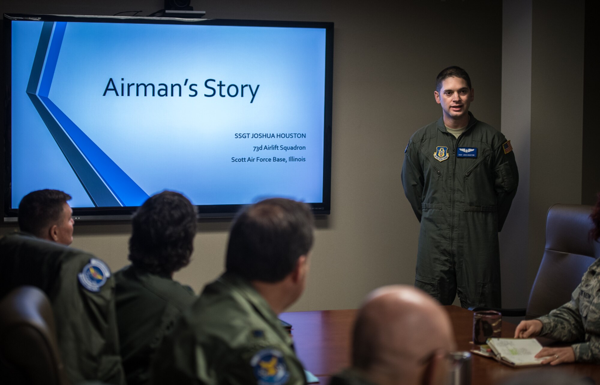 Staff Sgt. Joshua Houston, 73rd AS flight attendant shares his Air Force story.