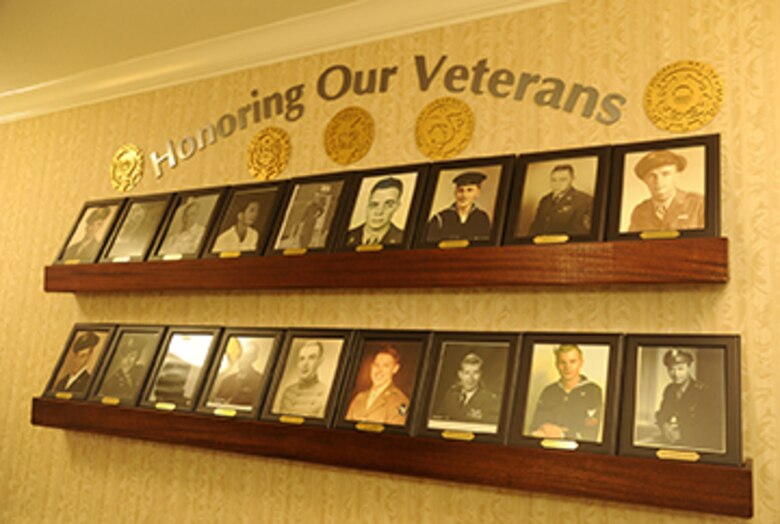 Picture of Honor Wall in the assisted living facility.