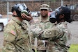 Active, Reserve Soldiers cough, sneeze and learn during CBRN training