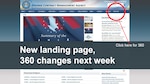 Starting Feb. 1, Internet Explorer on a Defense Contract Management Agency computer will automatically open to the agency’s public website, www.dcma.mil. From here, employees can click on “DCMA 360” on the upper right navigation bar to reach the 360 homepage. (DCMA graphic)