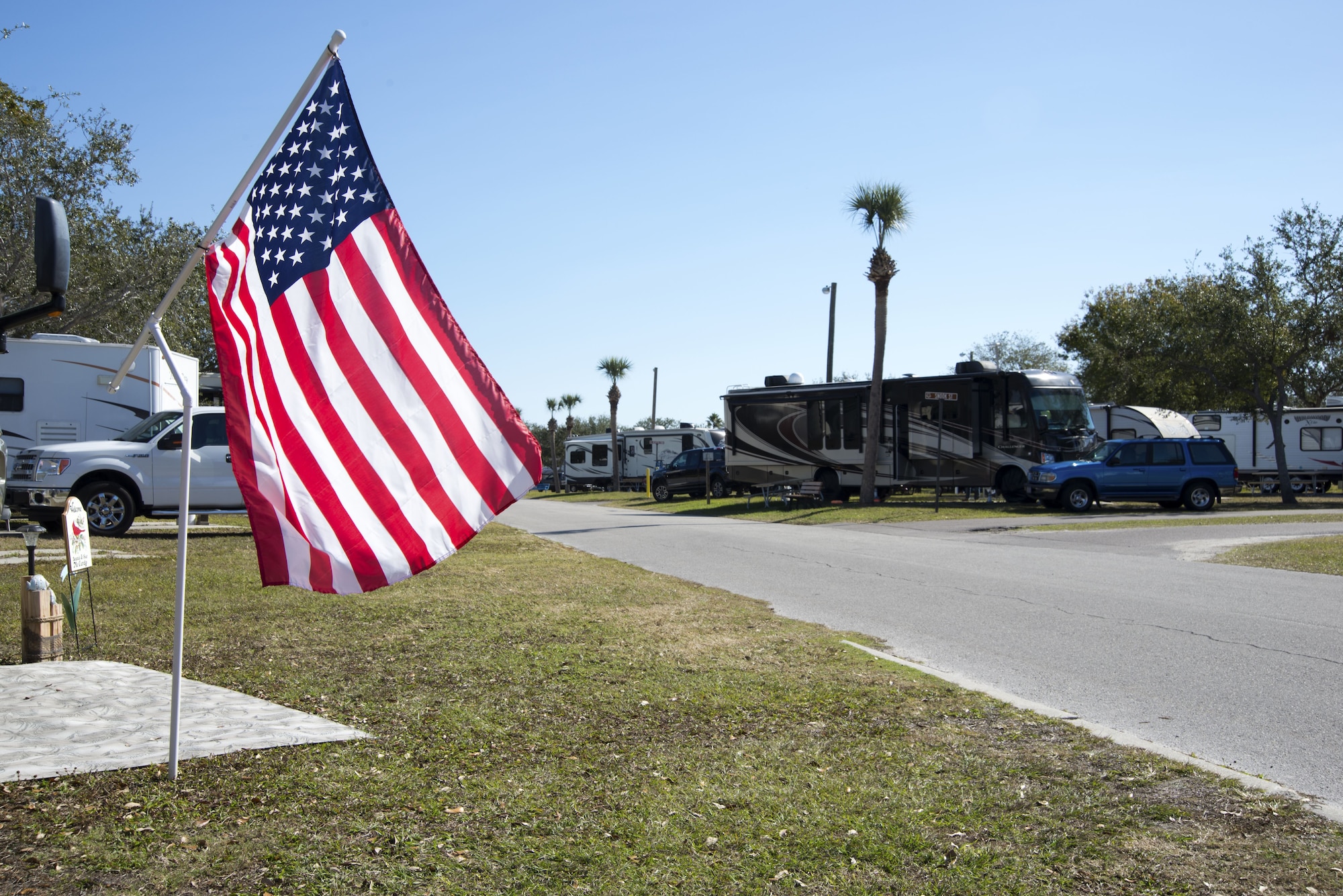 The family campground, better known as “FamCamp”, is a community that allows people to temporarily reside within its campgrounds for six month intervals at MacDill Air Force Base, Florida.