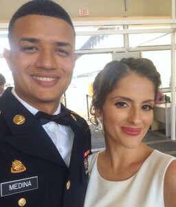 Army couple weathered hurricane and distance