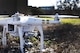 quadcopter is placed on a grassy area.