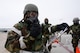 Members of the 55th Wing begin a post attack reconnaissance sweep of the flight line during an Operational Readiness Exercise (ORE) at Offutt Air Force Base, Neb., Jan. 23.