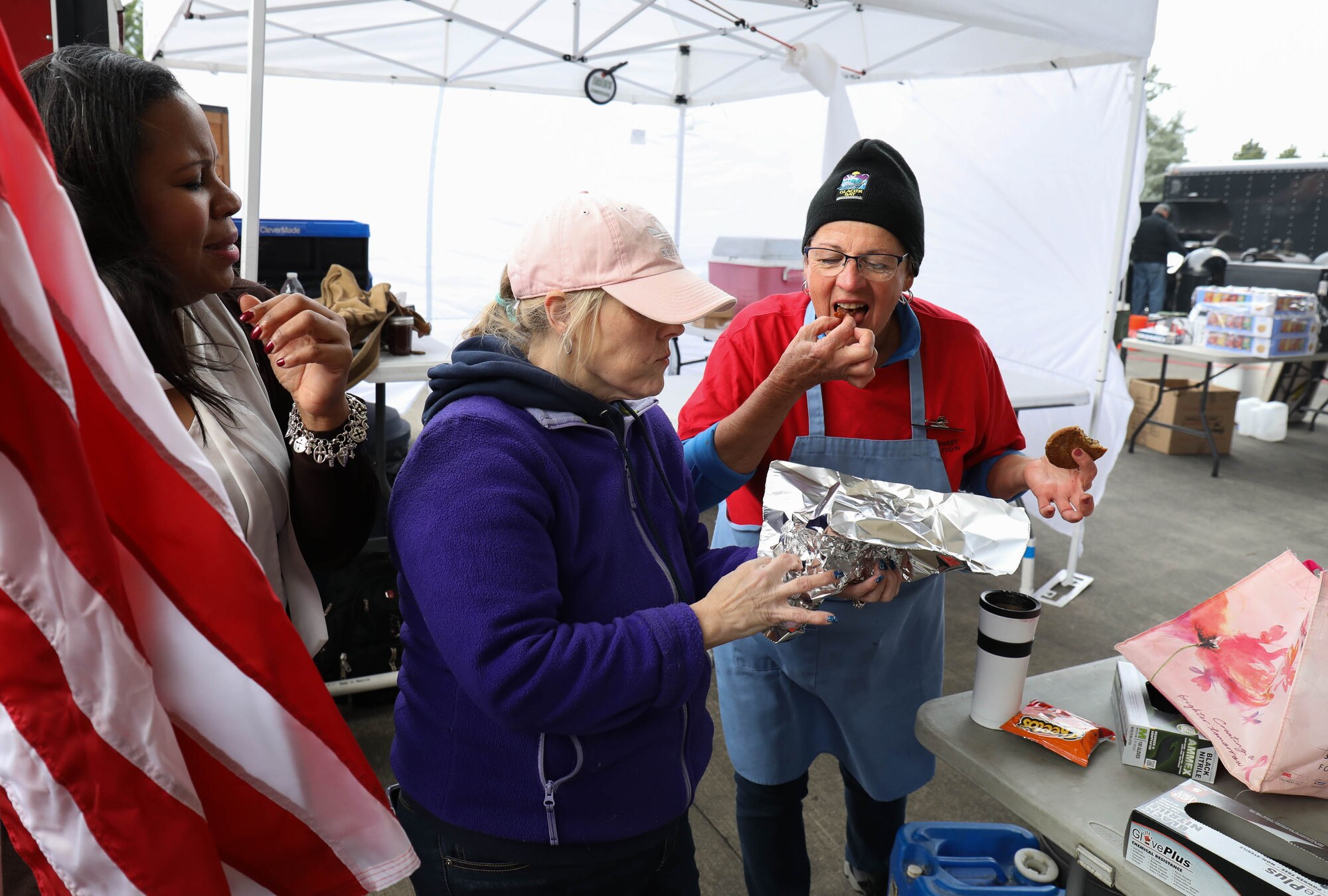 As a part of Diversity Day, Airmen of the 62nd and 446th Airlift Wings competed in a barbecue competition Jan. 19, 2018, on Joint Base Lewis-McChord. Members of both wings were paired with Washington State pitmasters, with food served free of charge to personnel assigned to JBLM.