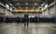 Col. Lloyd Buzzell, 20th Air Force vice commander, leads a formation comprised of 20th Air Force Airmen during a change of command ceremony at F.E. Warren Air Force Base, Wyo., Jan. 26, 2018. The formation represented the Airmen across 20th Air Force within each of the four wings. The 20th Air Force mission is to prepare the nation's ICBM force to execute safe, secure and effective nuclear strike operations and to support worldwide combat command requirements. (U.S. Air Force photo by Airman 1st Class Abbigayle Wagner)
