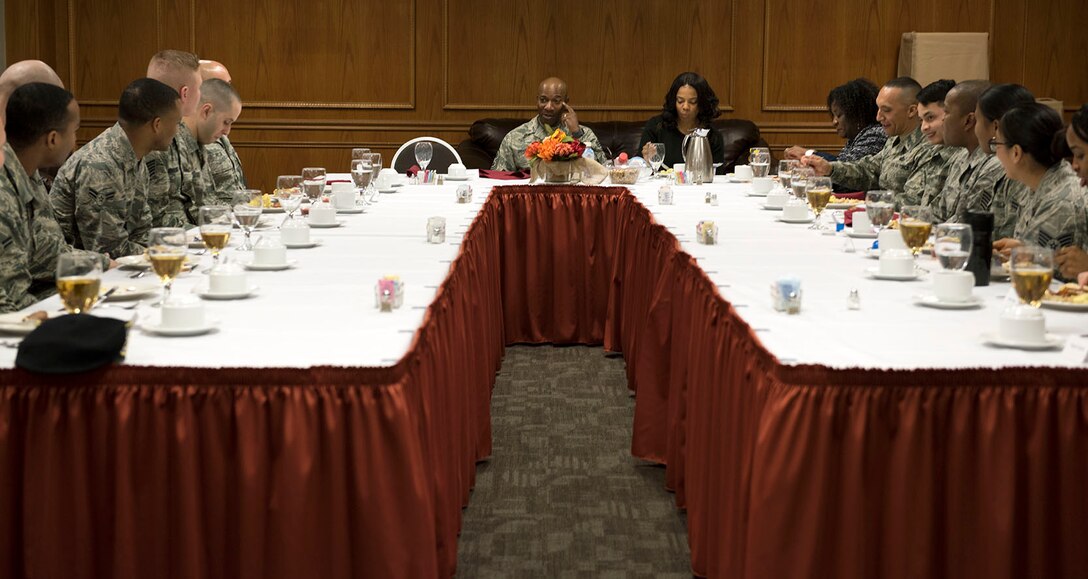 CMSAF Wrights visits Sheppard AFB