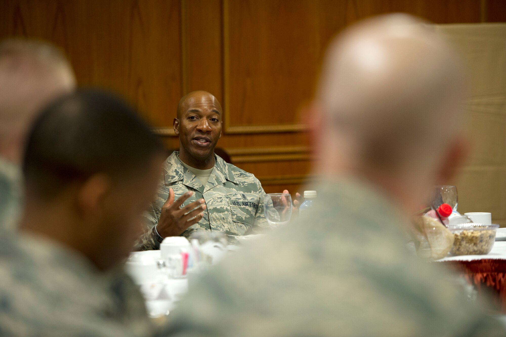CMSAF Wrights visits Sheppard AFB