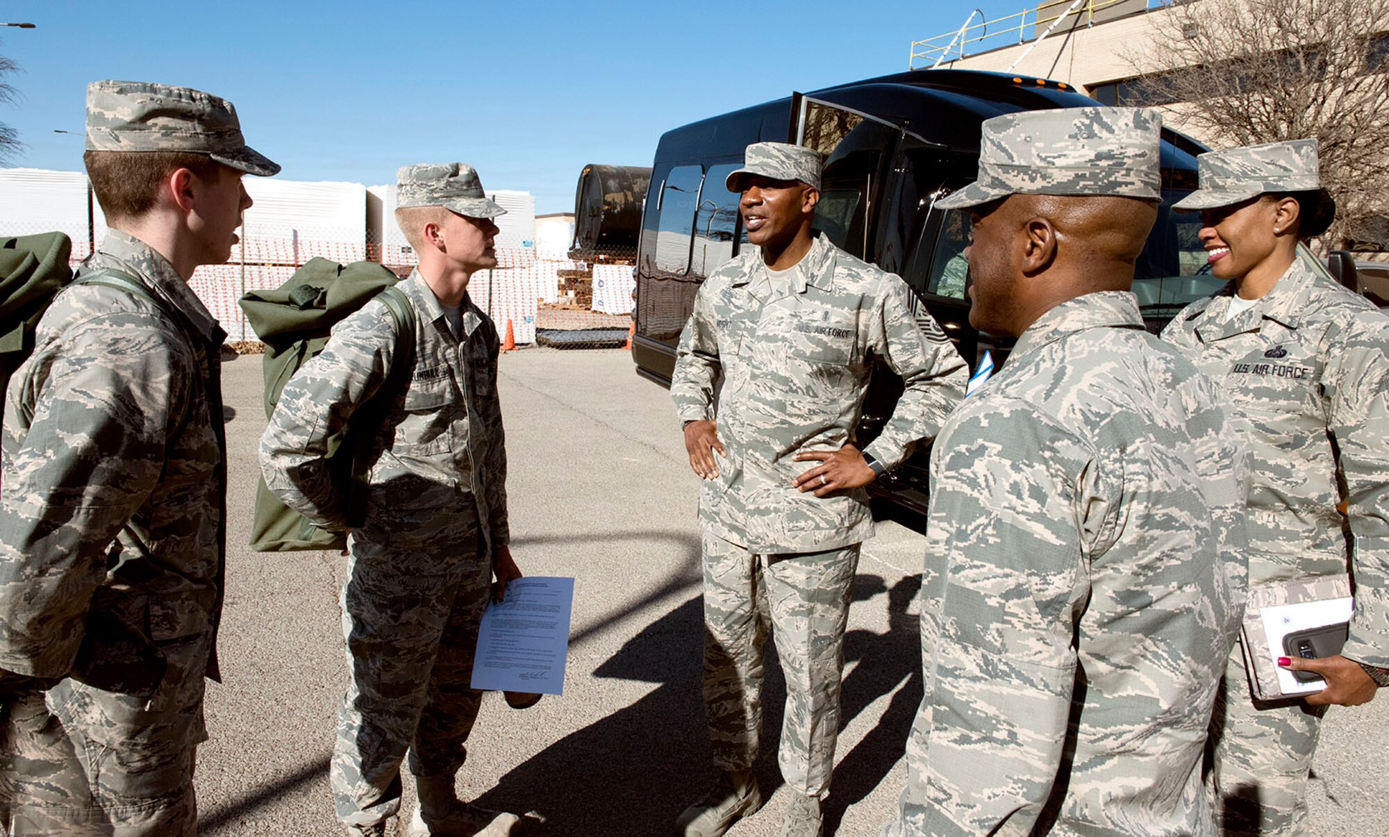 CMSAF Wrights visits Sheppard AFB