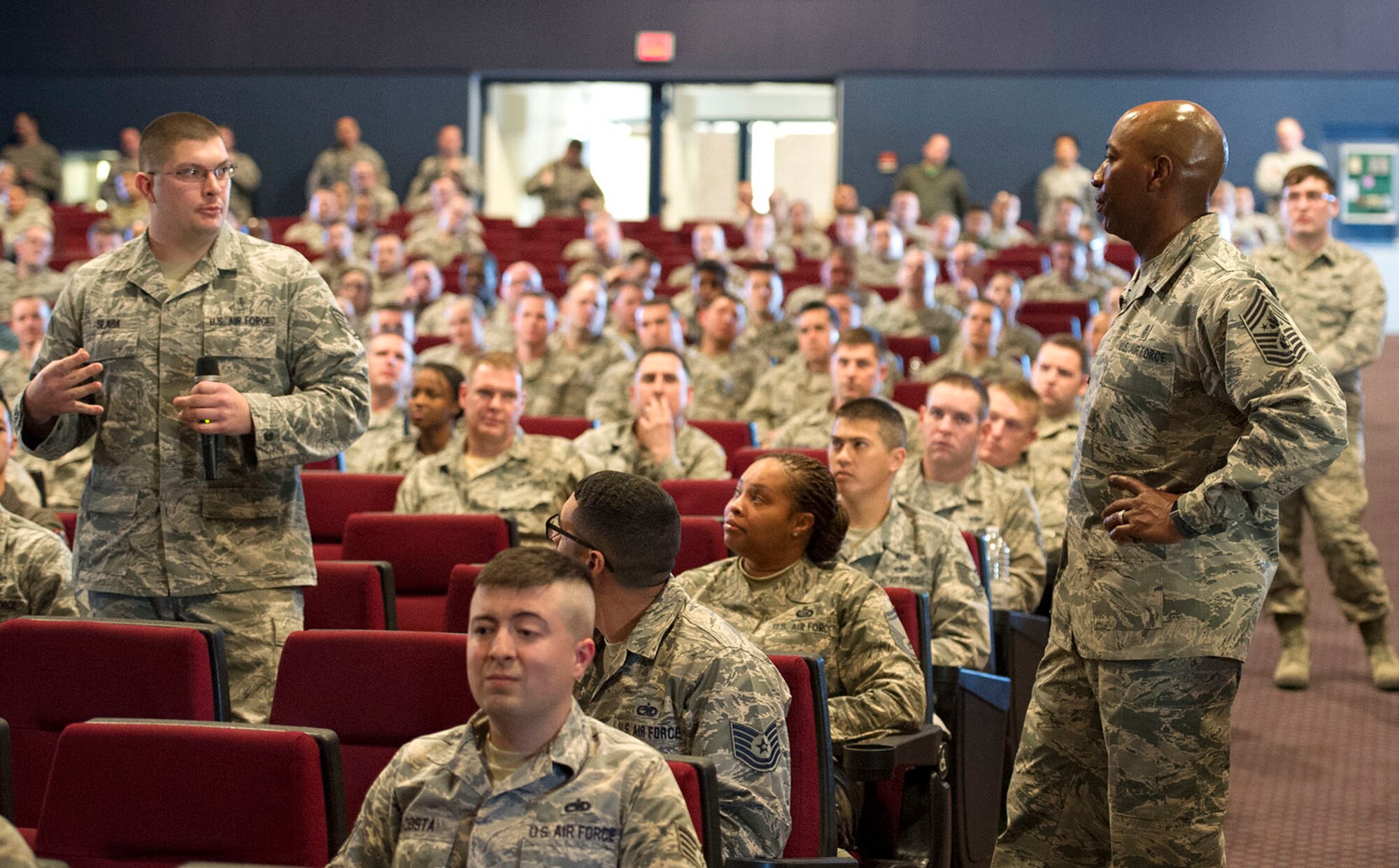 CMSAF Wrights visits Sheppard AFB