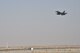 An F-16 Fighting Falcon takes off from an undisclosed location in Southwest Asia, Jan. 18, 2018. This was the last mission this pilot and aircraft performed while on their current deployment. (U.S. Air Force photo by Staff Sgt. Joshua Edwards/Released)