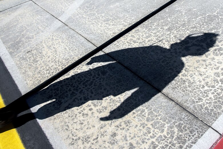 A 23d Civil Engineer Squadron firefighter, walks on the flight line during extraction training, Jan. 25, 2018, at Moody Air Force Base, Ga. Firefighters from the 23d CES conducted A-10C Thunderbolt II extraction training to practice extinguishing an aircraft fire and quickly rescuing a pilot from an A-10. The 23d CES holds the extraction training twice annually and are evaluated on the amount of time it takes them to rescue a pilot from the cockpit. (U.S. Air Force photo by Airman Eugene Oliver)