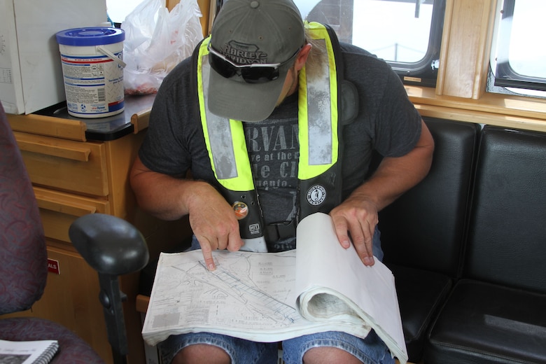 The Kansas City District is updating its 1994 books to both inspect and schedule river maintenance. The newer Missouri River Bank Stabilization and Navigation Project maps are complete with GIS layers.