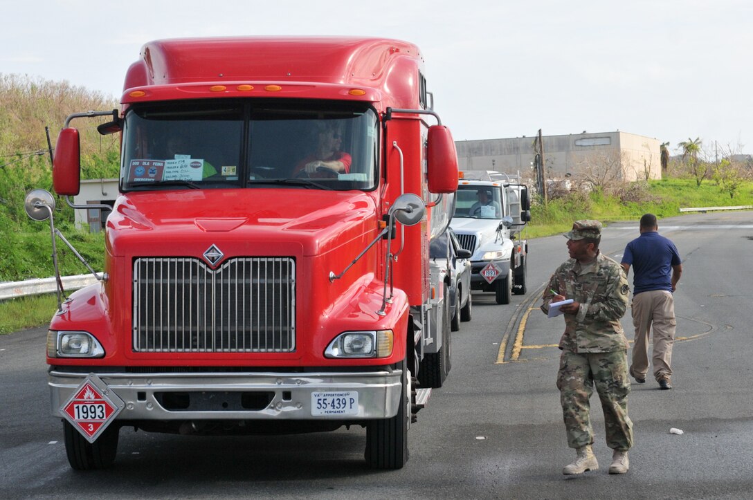 Fuel for sustainment in Puerto Rico