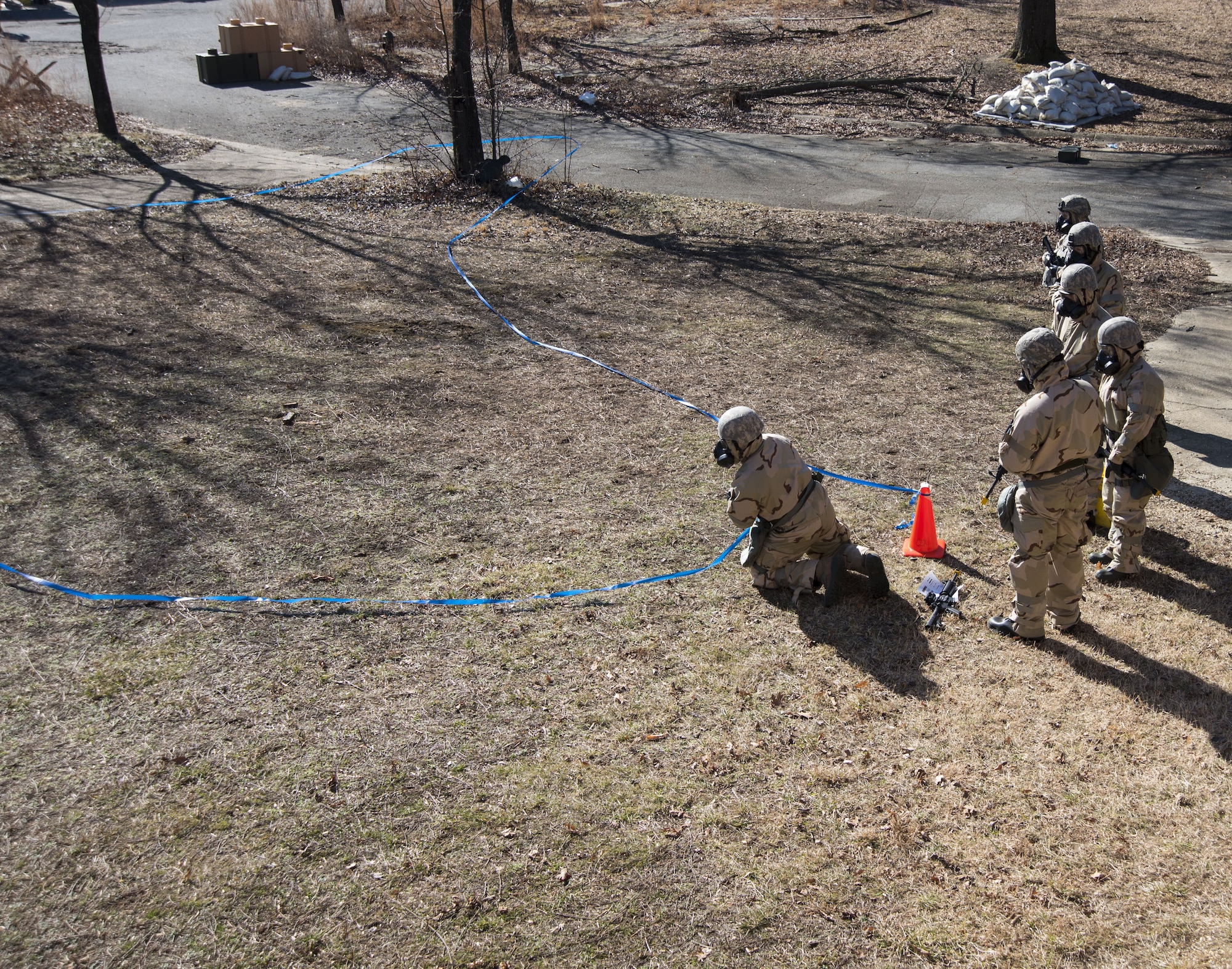 Airmen cordon UXO