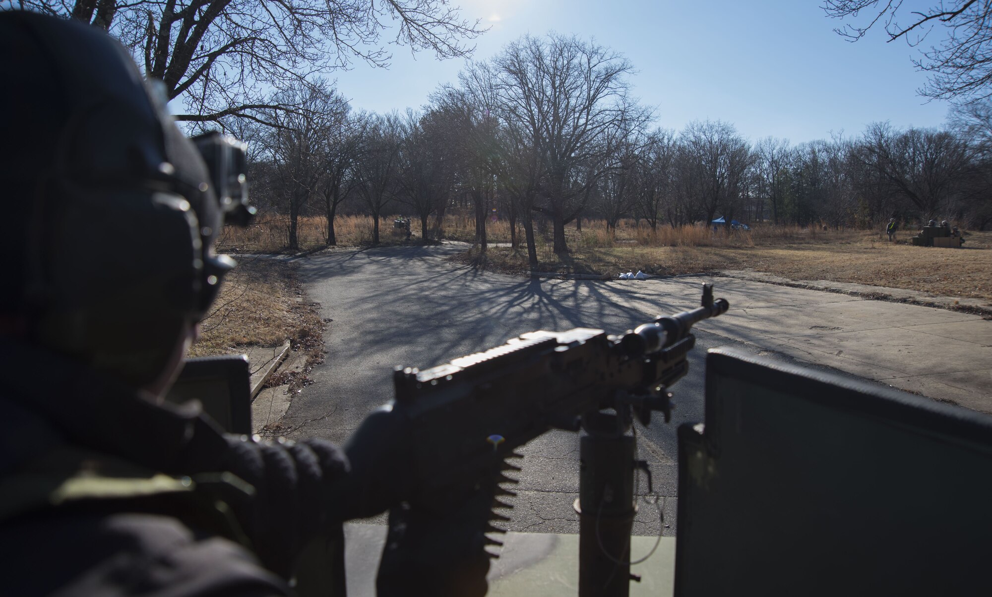 Airman fires weapon