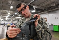 The 5th Maintenance Squadron aircraft structural maintenance shop is responsible for repairing damage and wear to B-52H Stratofortresses at Minot Air Force Base, N.D. Structural maintenance also provides equipment maintenance and special support for the Minuteman III missiles and UH-1N Iroquois helicopters.