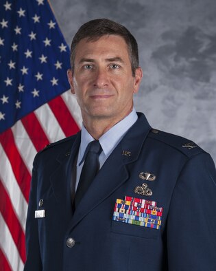 Official photo of Col. John W. Chastain III, 23d Maintenance Group commander