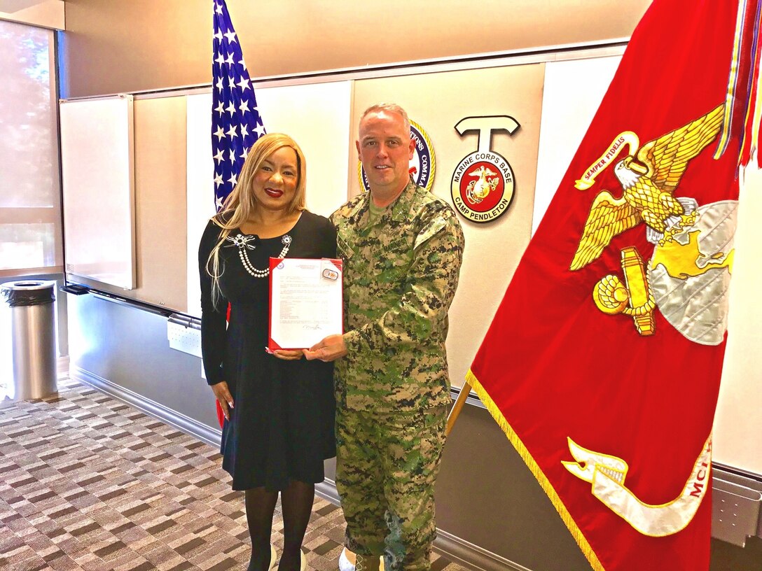 Dakeyah McFarlin is a small business advocate for the western region of Marine Corps installations.