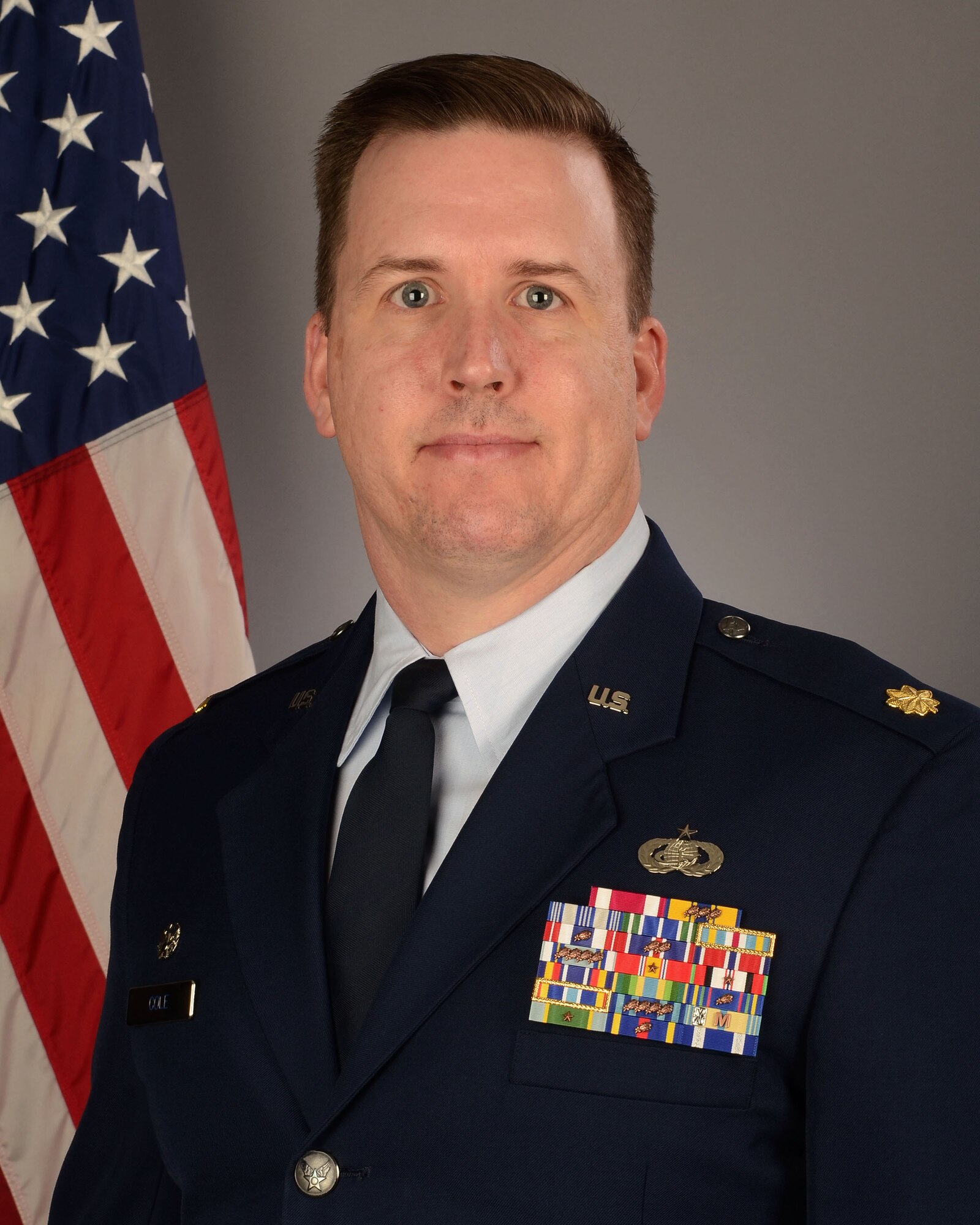 Portrait of U.S. Air Force Maj. Ralph Cole, the 169th Force Support Squadron commander at McEntire Joint National Guard Base, S.C., January 24, 2018.  (U.S. Air National Guard photo by Senior Master Sgt. Edward Snyder)