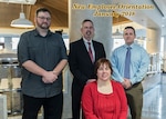 Three new employees attended the New Employee Orientation on January 24 and 25, 2018 and had their picture taken with Mr. Warren Griffin.  Seated Lorie Huff, right to left, Michael Rowland, Mr. Griffin and Micah Underwood.
