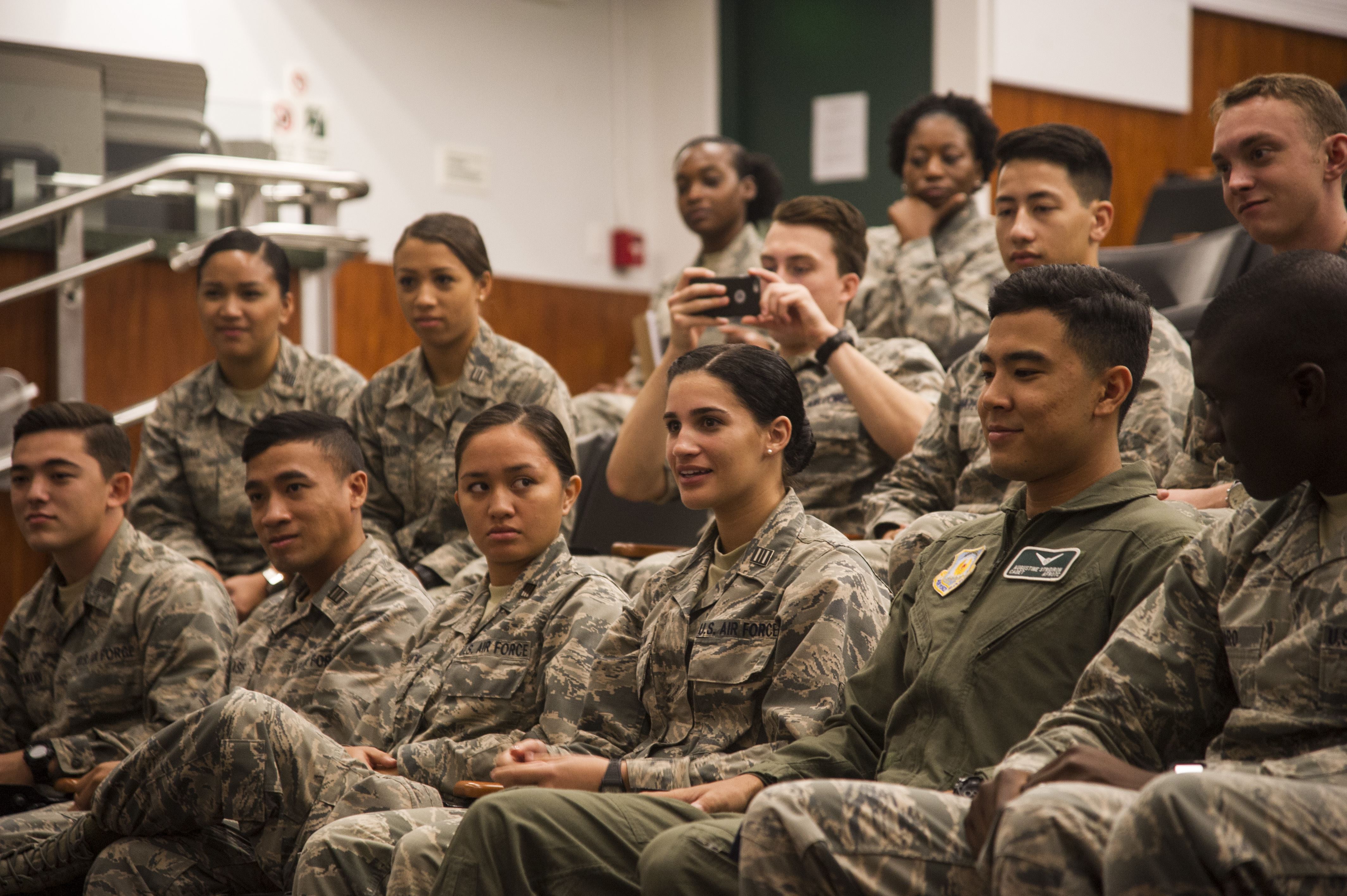 15th Wing Command Chief Pays Visit To AF s Future Leaders