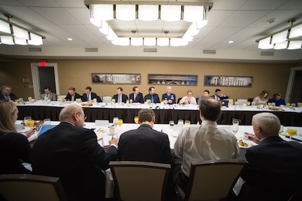 Vice chairman of the Joint Chiefs of staff conducts a roundtable discussion with reporters.