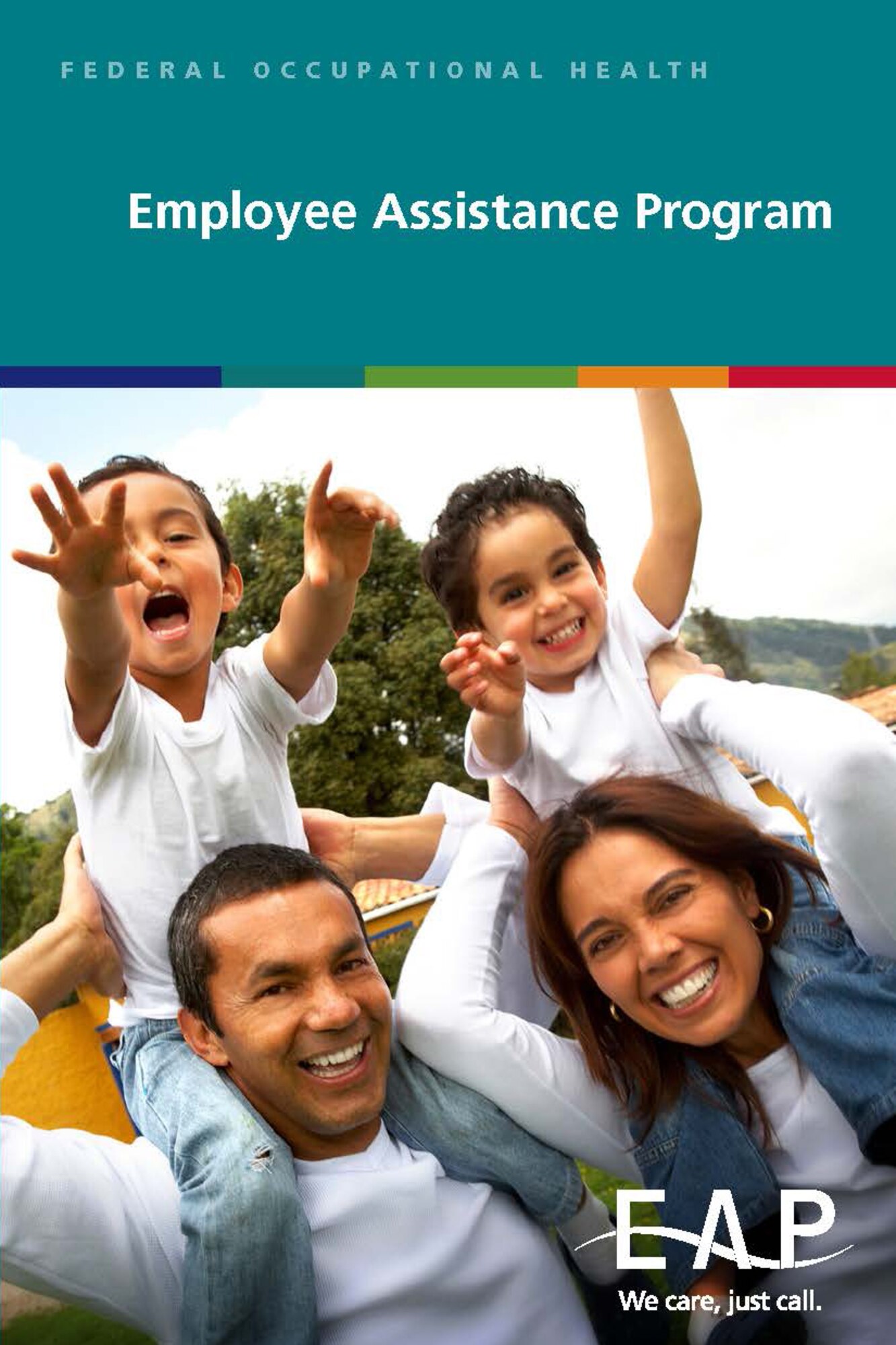 A rectangular graphic with an advertisement for the Employee Assistance Program.