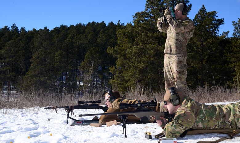 The Advanced Designated Marksmen Course, a two week long training course at Fort Bliss, TX., qualifies security forces snipers to be part of Close Precision Engagement Teams, or Counter Sniper Teams, who are charged with protecting flightines and other sensitive areas.