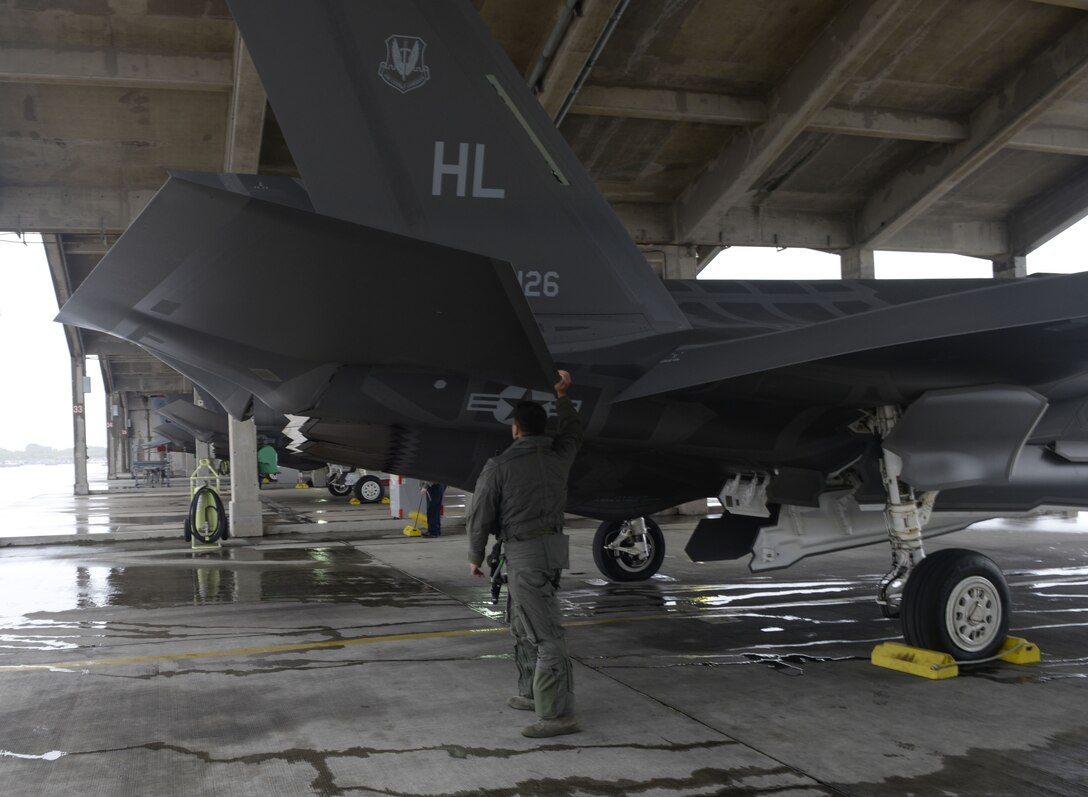 Cloudy With A Chance of Lightning: 34th FS Conducts Routine Training on Kadena