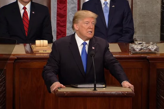 President Donald J. Trump delivers the State of the Union address.