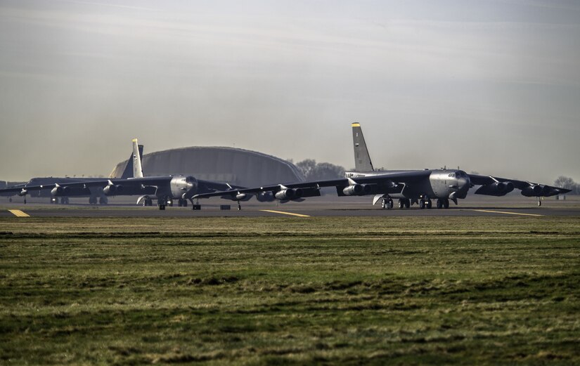 Minot Airmen, B-52s Complete UK Deployment > Air Force Global Strike ...