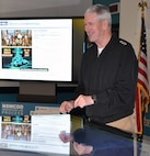 IMAGE: DAHLGREN, Va. (Jan. 16, 2018) – Vice Adm. Thomas Moore, commander of Naval Sea Systems Command (NAVSEA), interacts with the digital collaboration table at the Naval Surface Warfare Center Dahlgren Division (NSWCDD) Innovation Lab (iLab). NSWCDD scientists and engineers use the collaboration table as a visual aid for surface ships at the iLab. It could provide capabilities to view ship doctrine, navigation tracks, radar information, and Automatic Identification System information for situational awareness. The iLab – equipped with state-of-the-art equipment, services, and trained personnel – opened for business last summer as an intensive collaborative environment where the command's experts work to speed up and maximize corporate innovative solutions across the laboratory.