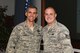 U.S. Air Force Staff Sgt. Vincent Brock, 20th Logistics Readiness Squadron fuels distribution supervisor, right, is recognized by Col. Daniel Lasica, 20th Fighter Wing commander, at Shaw Air Force Base (AFB), S.C., Jan. 31, 2018.